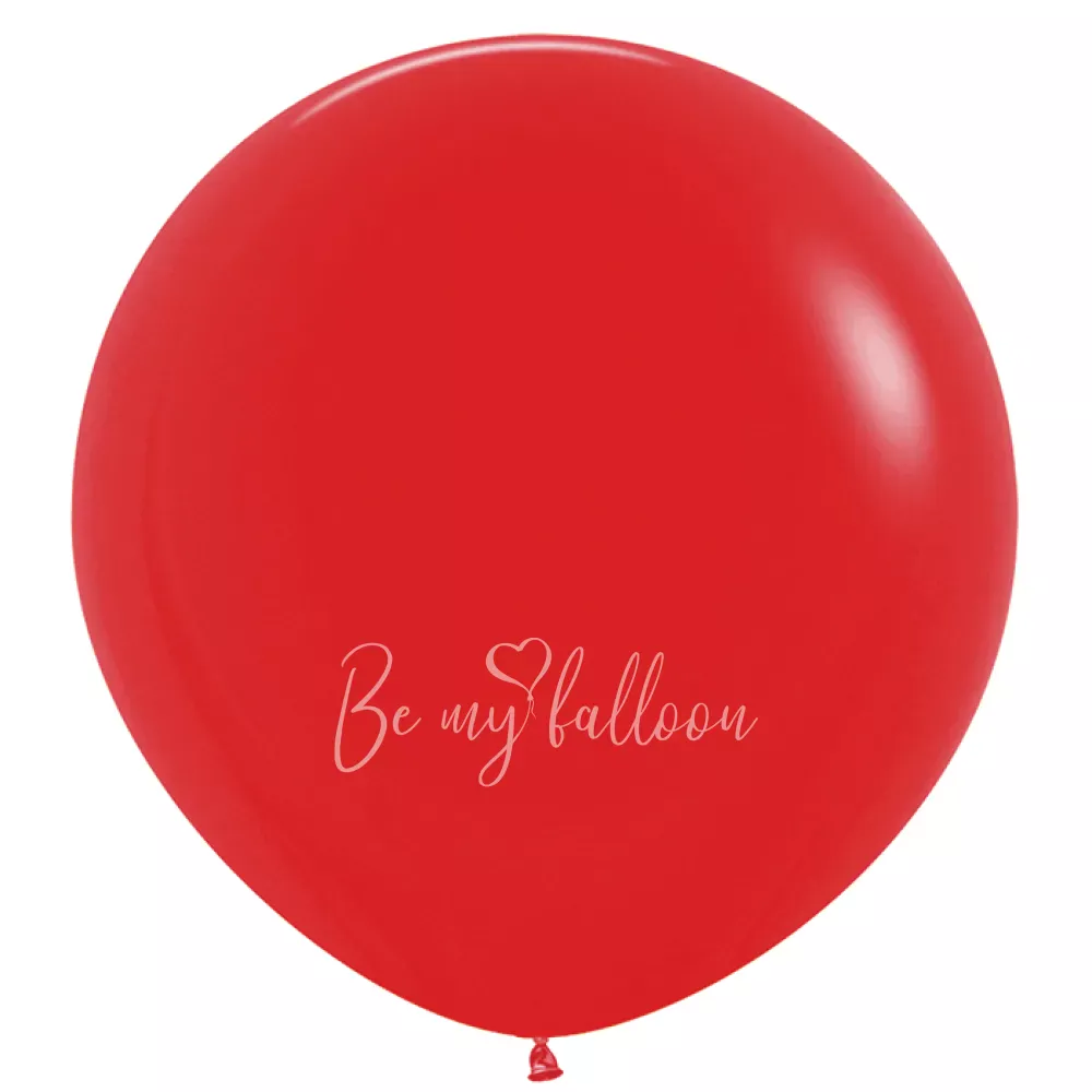 24" Helium fashion red 015 plain balloon