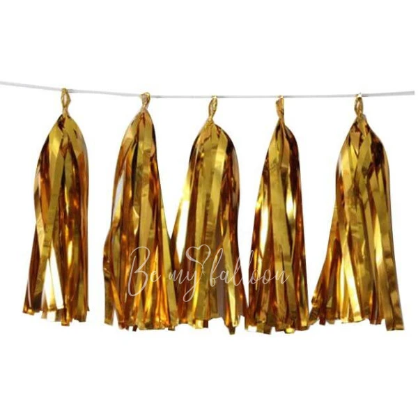 Foil gold Tassel garland 