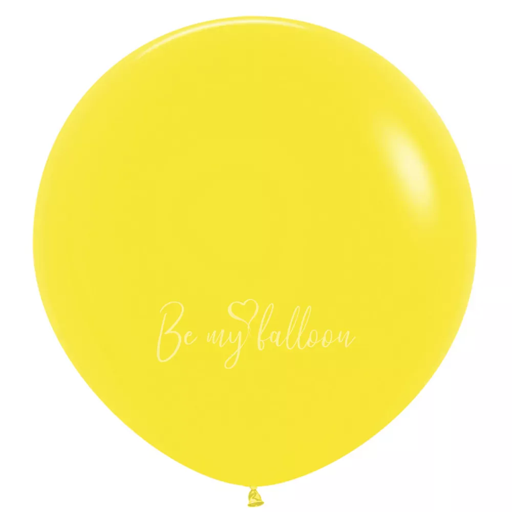 36" Helium fashion yellow 020 plain balloon